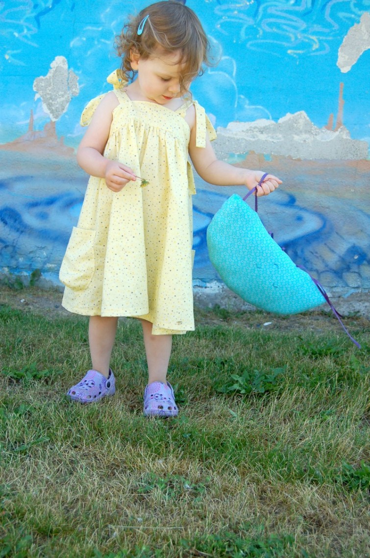 Children's Yellow Summer Dress Burda 9437