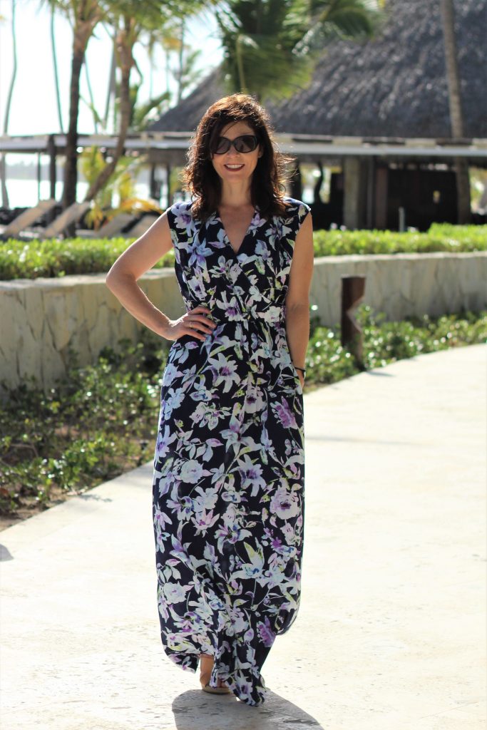 floral maxi dress