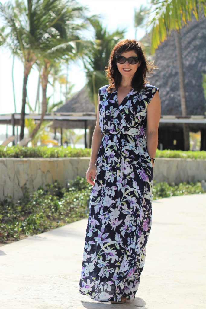 floral maxi dress